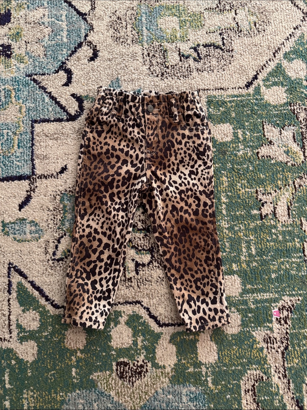 Baby gap “just like mom” cheetah soft paper bag cheetah print jeans 3t
